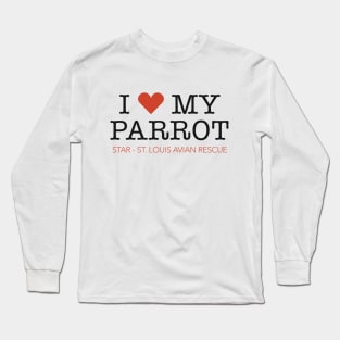 I Heart My Parrot Long Sleeve T-Shirt